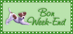 Gif animé bon week-end chien